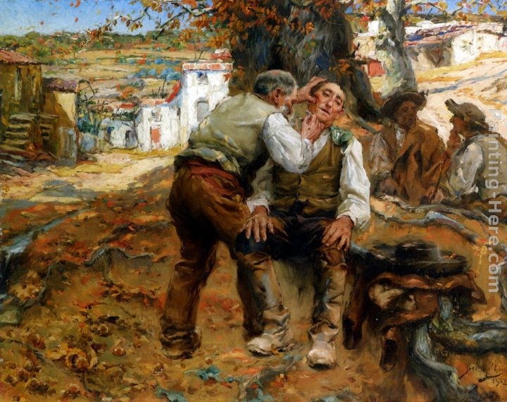 Jose Malhoa A Close Shave